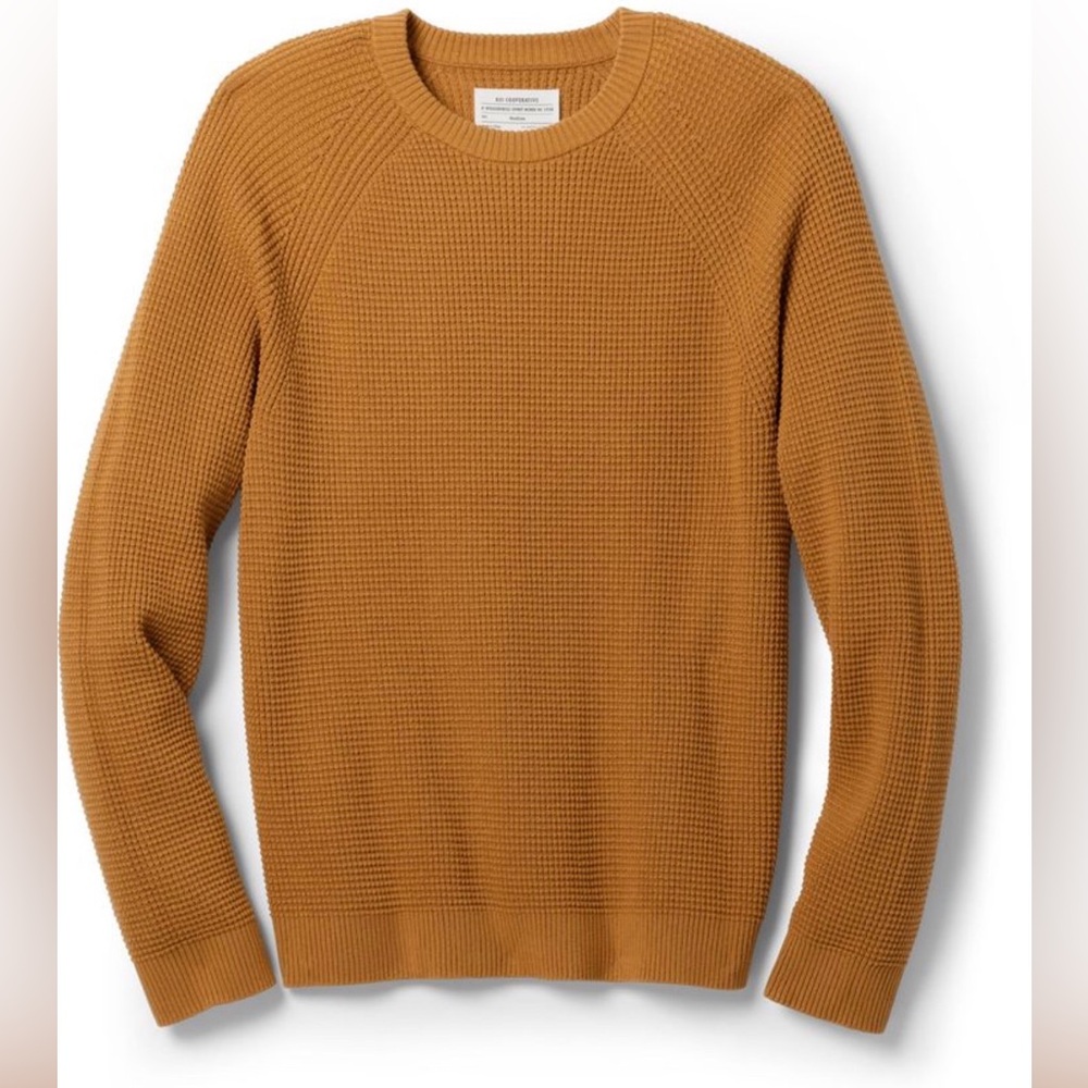 REI Men's Crewneck Sweater in Mustard L